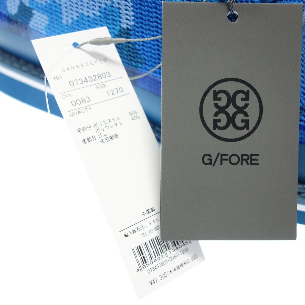 未使用◆ジーフォア ゴルフシューズ G4MS23EF10 カモ柄 サイズ27cm メンズ ブルー系 G/FORE【AFD8】