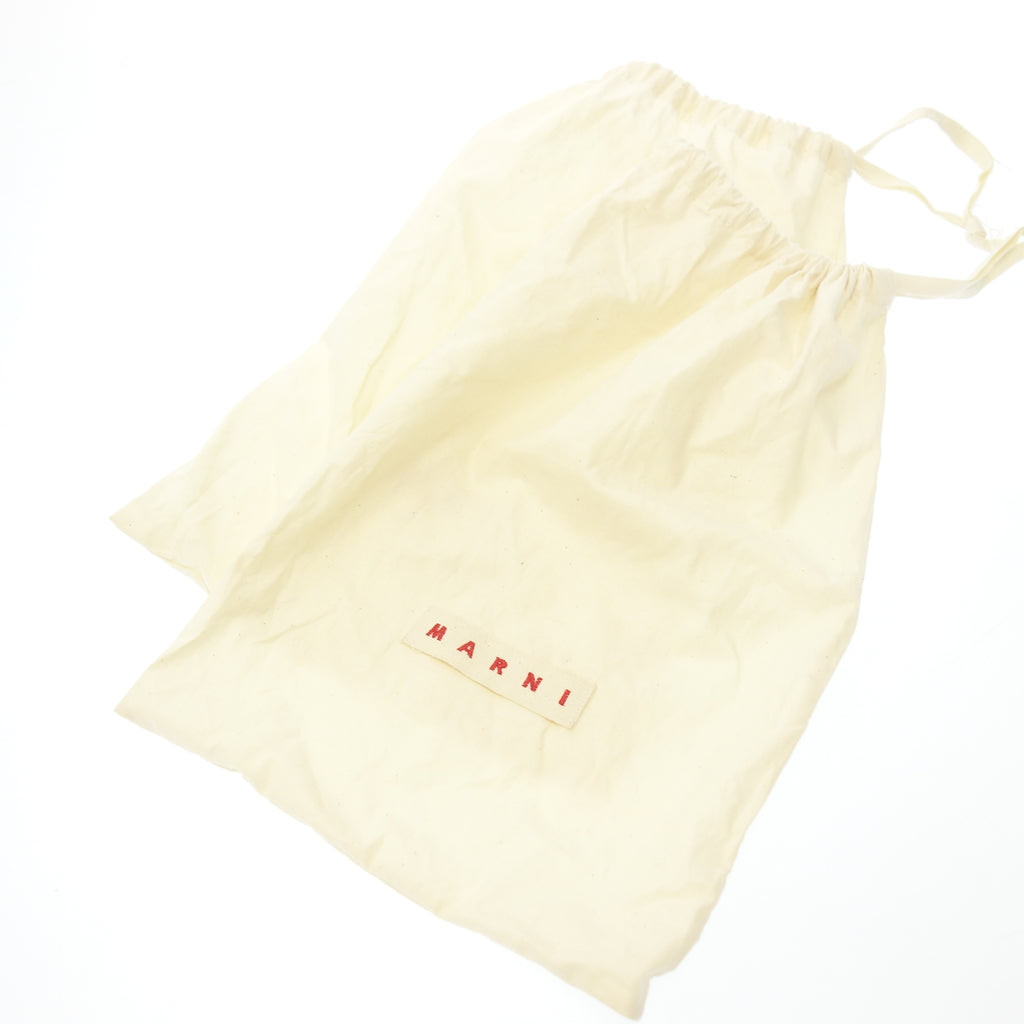 美品◆マルニ スニーカー ネオプレン ベルクロ レディース ブラック サイズ38 MARNI【AFC29】