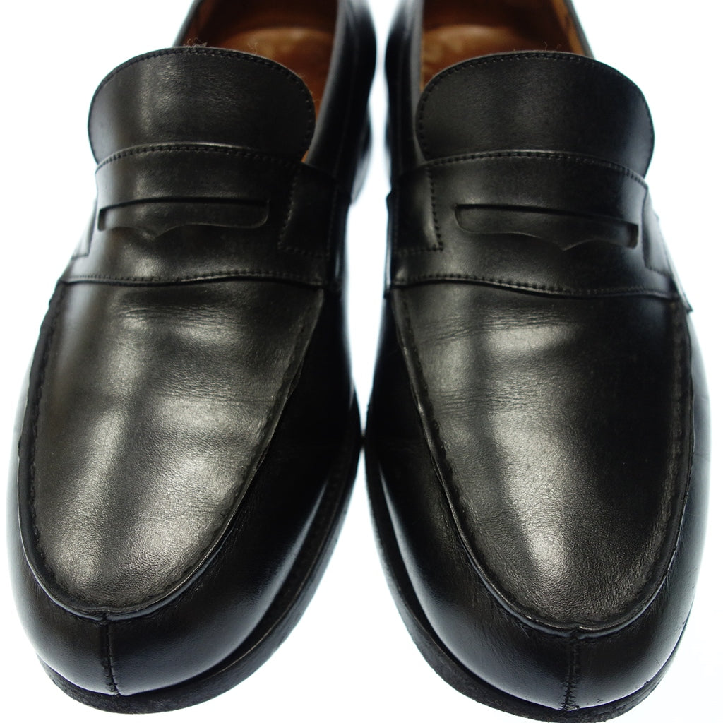 中古◆ジェイエムウエストン レザーシューズ シグニチャーローファー 180 カーフ メンズ サイズ6E 黒 J.M.WESTON【LA】