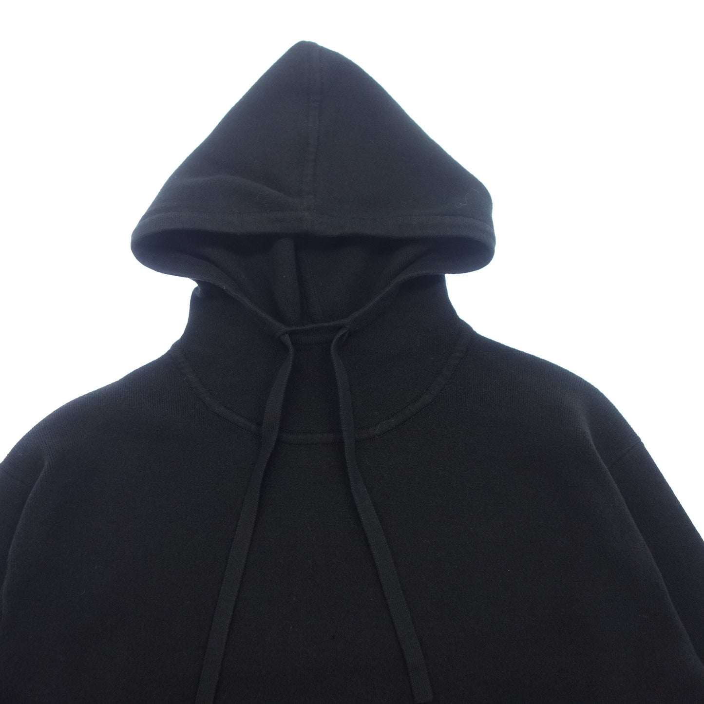 美品◆セオリー リュクス パーカー ニット プルオーバー カシミヤ混 レディース ブラック系 サイズ38 theory luxe【AFB51】