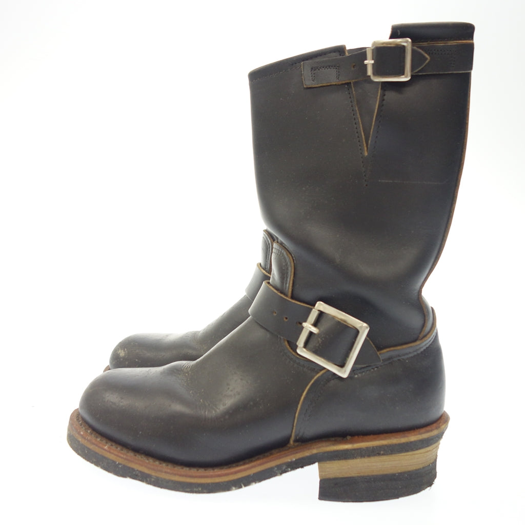 中古◆レッド ウィング エンジニアブーツ 2268 5D ブラック レディース RED WING【AFD4】