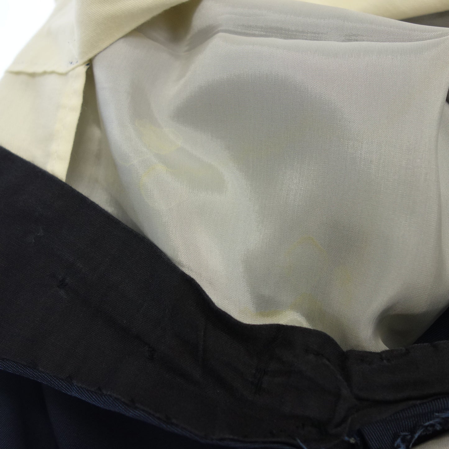 レ スパーデ ナポリ スラックスパンツ メンズ 44 ネイビー LE SPADE NAPOLI【AFB43】【中古】