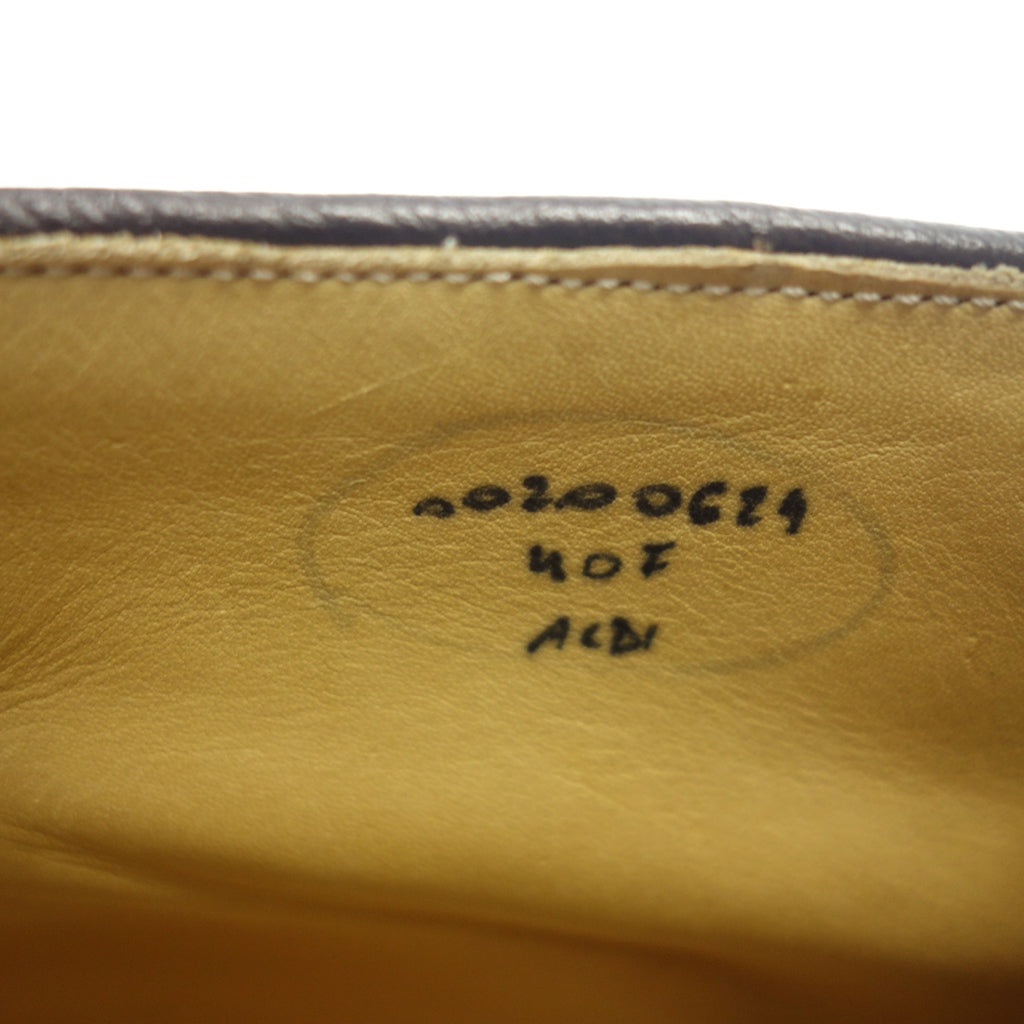 美品◆ヴァーシュ レザーシューズ チャッカブーツ スエード メンズ ブラウン サイズ40F VASS【LA】