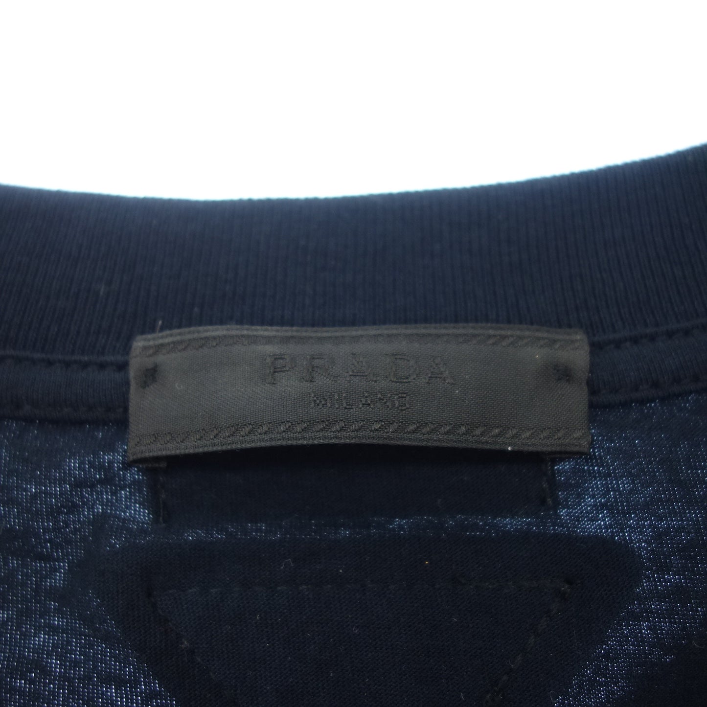 プラダ Tシャツ プリント バイク メンズ 紺 M PRADA【AFB20】【中古】