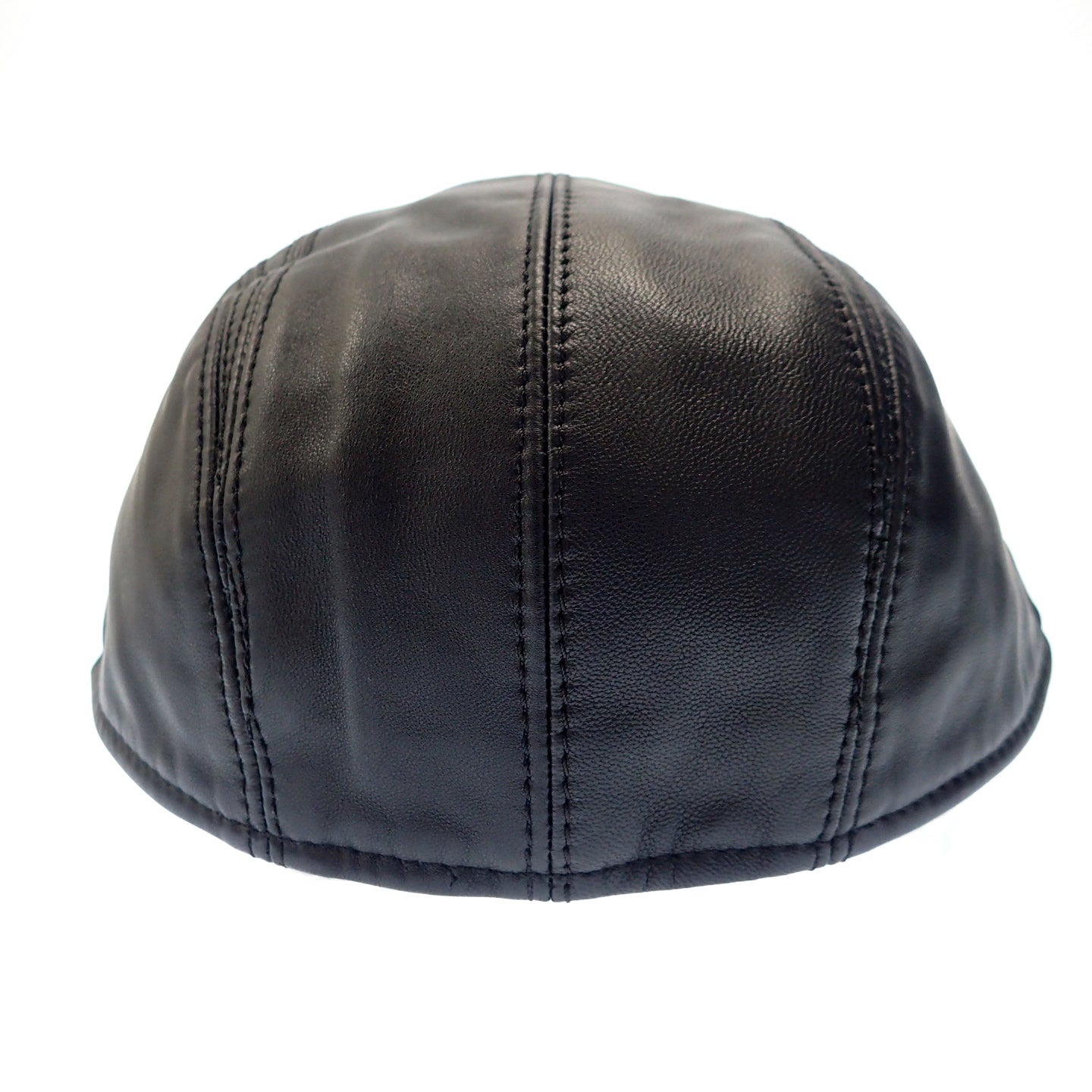 極美品◆ボルサリーノ キャップ 帽子 ラムレザー ブラック サイズ60 Borsalino【AFI21】