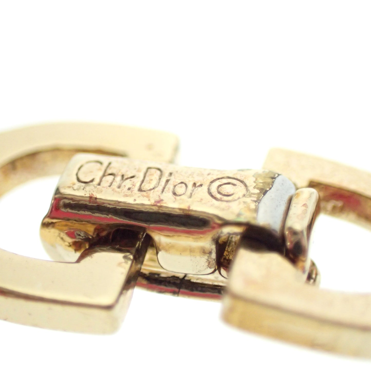 クリスチャンディオール CDロゴ ラインストーン ブレスレット Christian Dior【AFI15】【中古】
