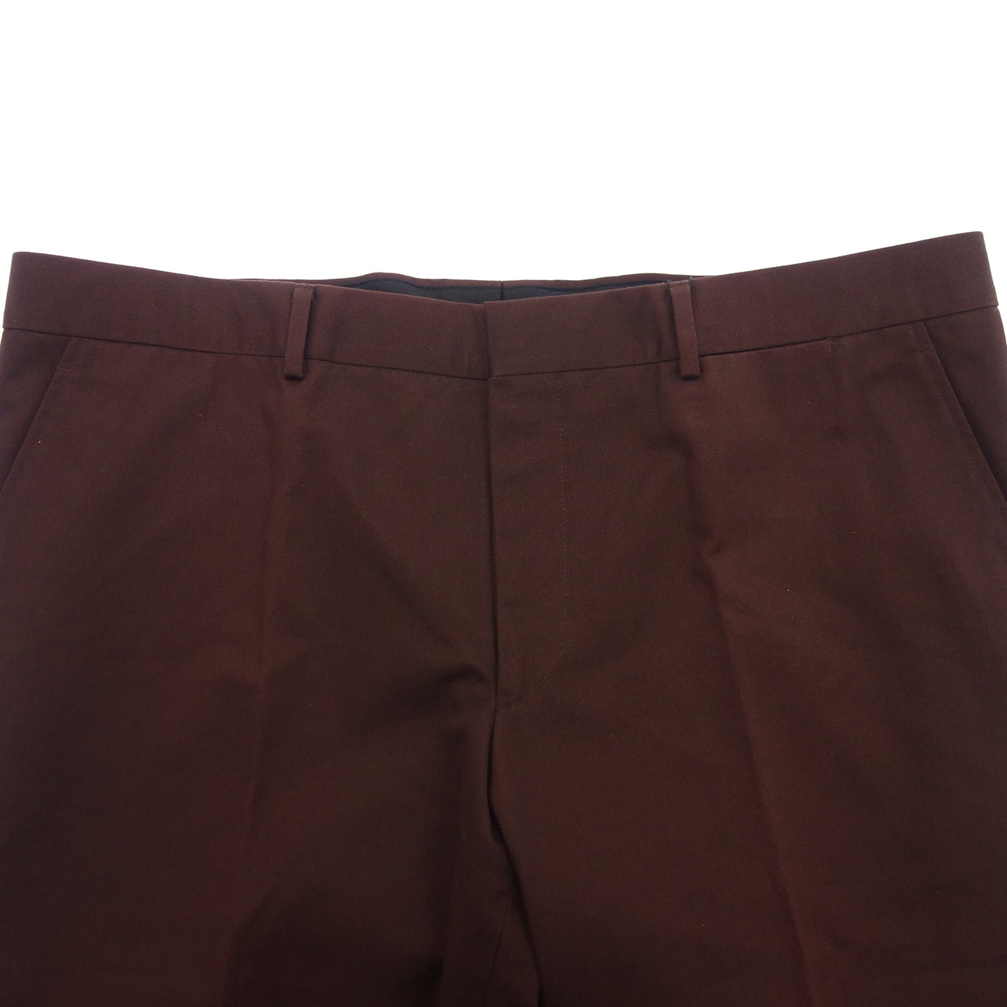 美品◆エルメス コットンパンツ 赤系 サイズ52 メンズ HERMES【AFB6】