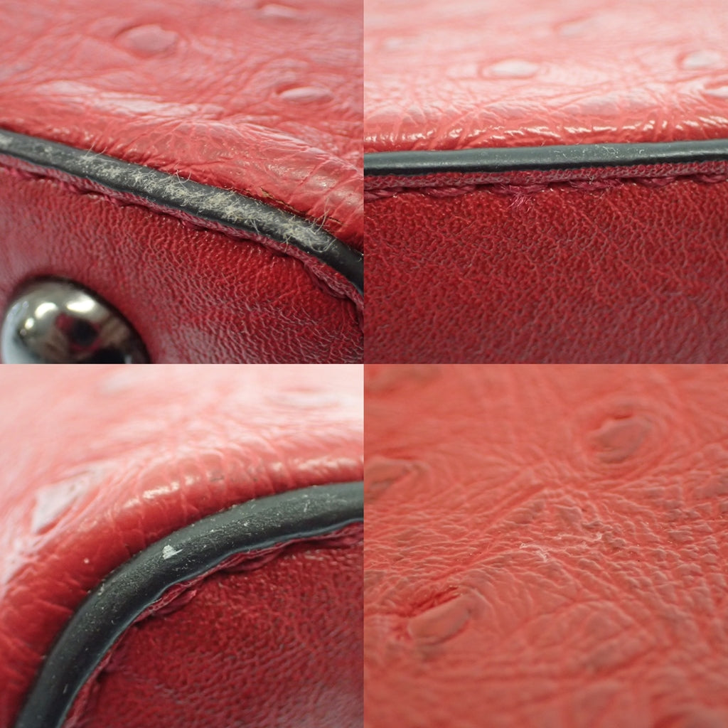 極美品◆フィラノ 合成皮革 ワンショルダーバッグ 赤 Firano【AFE12】