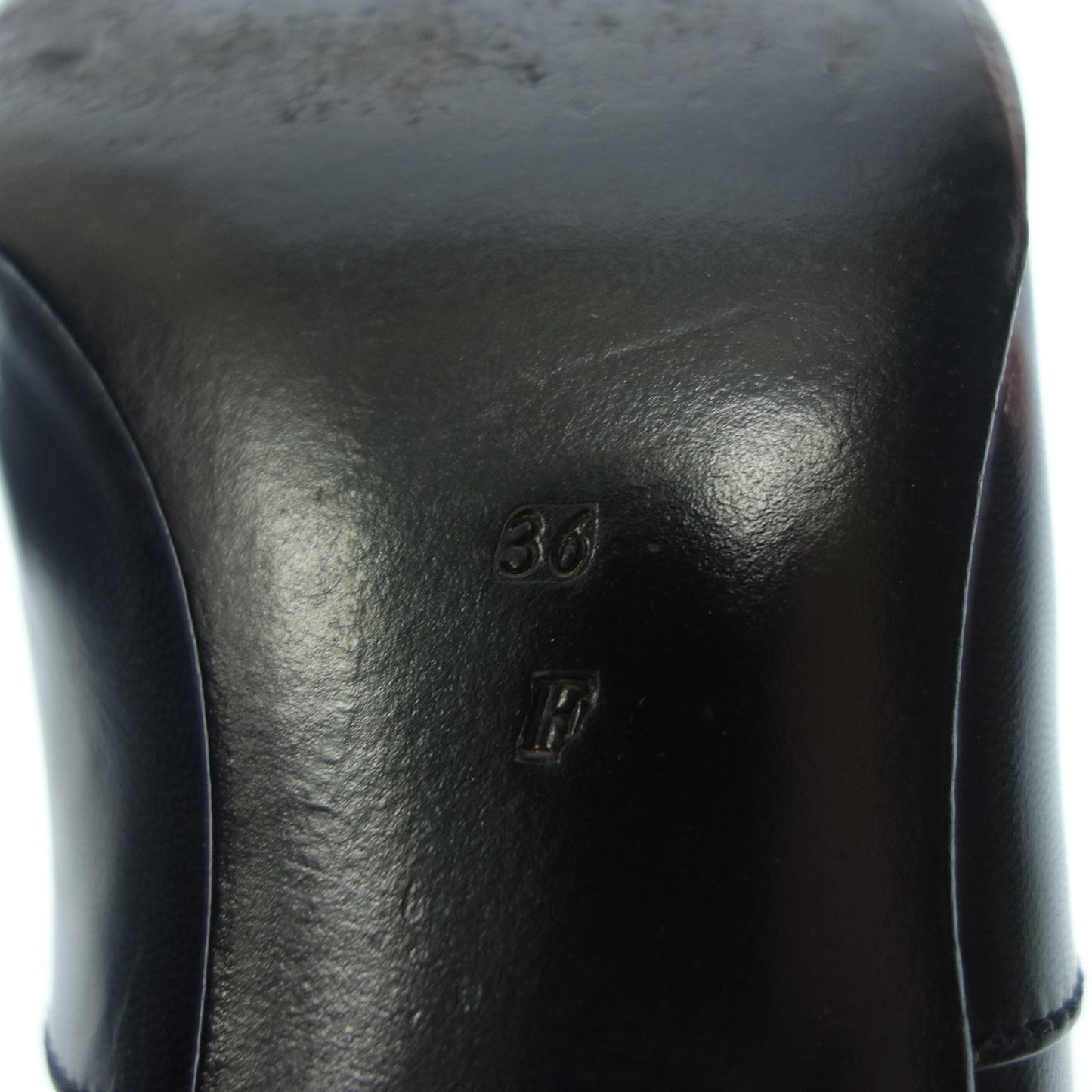 エルメス レザーパンプス ヒール レディース ブラック 36 HERMES【AFD1】【中古】