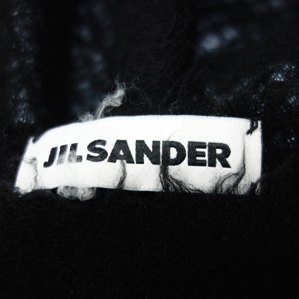 中古◆ジルサンダー 大判マフラー ショール 黒 JIL SANDER【AFI21】