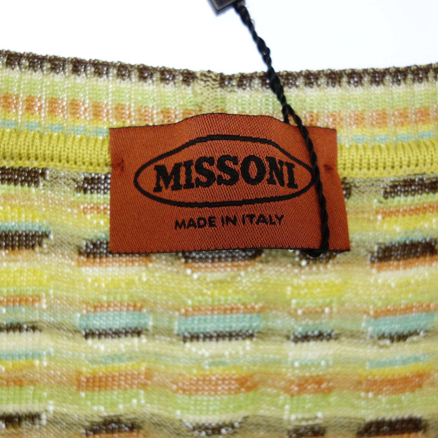 極美品◆ミッソーニ ニットワンピース レディース 42 イエロー系 MISSONI【AFB20】【中古】