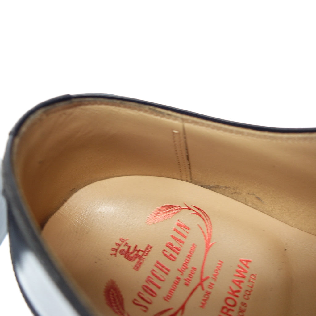 美品◆スコッチグレイン レザーシューズ インペリアルプレステージ Uチップ 959 メンズ 26.5 ブラック SCOTCH GRAIN【AFD3】
