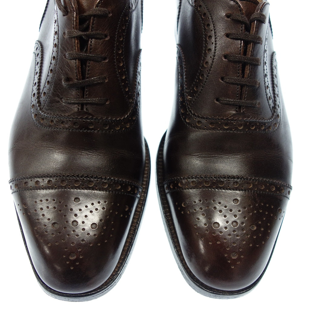 中古◆ジェイエムウエストン レザーシューズ パンチドキャップトゥ 310 メンズ 6 ブラウン J.M.WESTON【LA】