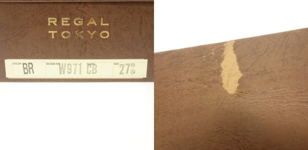 美品◆リーガルトーキョー レザーシューズ W971 Uチップ メンズ ブラウン系 サイズ27 REGAL TOKYO【AFD13】