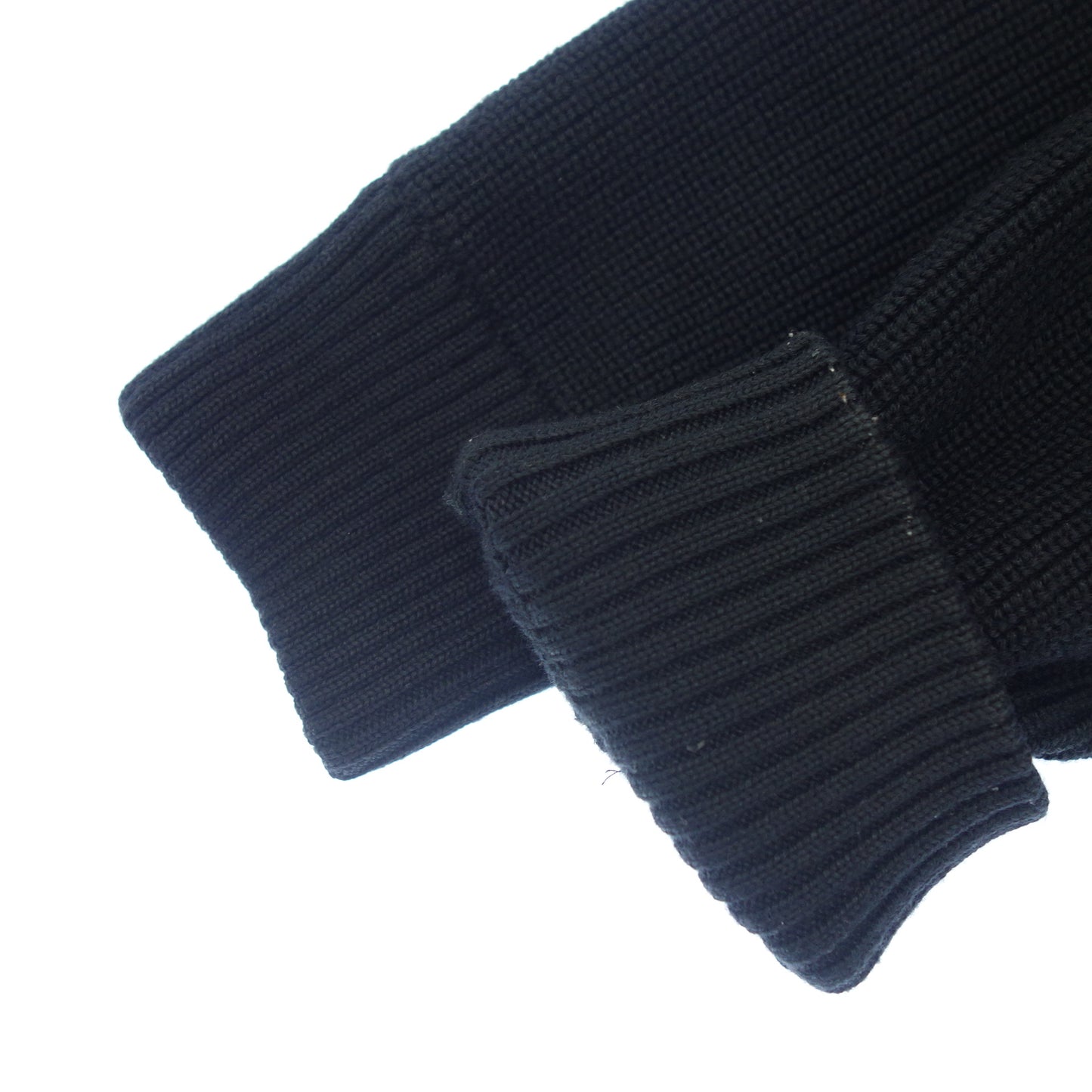 美品◆モンクレール ダウンジャケット ニット切替 CARDIGAN TRICOT G20919B50800 メンズ ブラック系 サイズL MONCLER【AFB27】