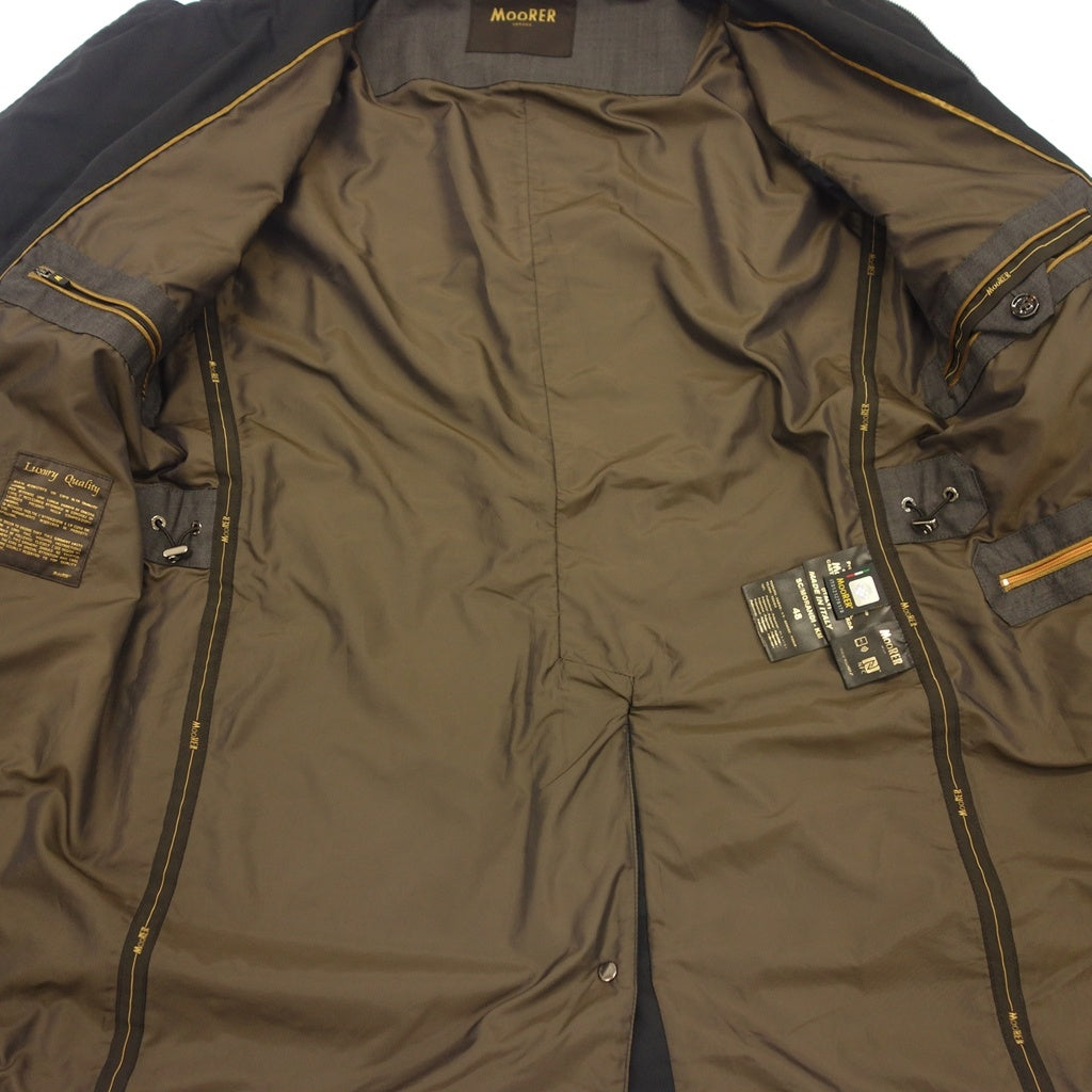 美品◆ムーレー コート モランディ ナイロン メンズ ブラック サイズ48 SC-MORANDI-KM MooRER【AFB40】