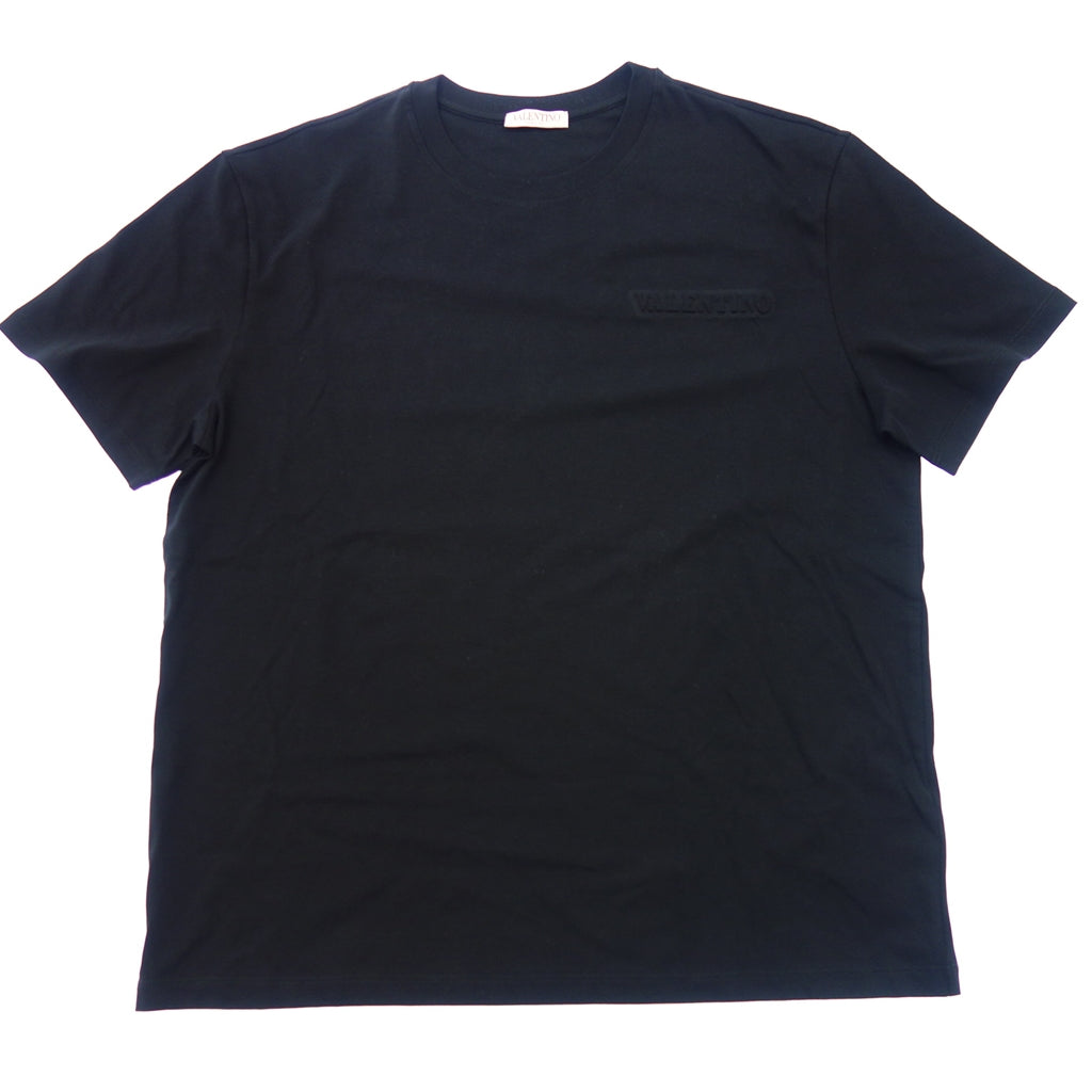 ヴァレンティノ 半袖Tシャツ カットソー コットン XV3MG08Y885 メンズ XL 黒 VALENTINO【AFB22】【中古】