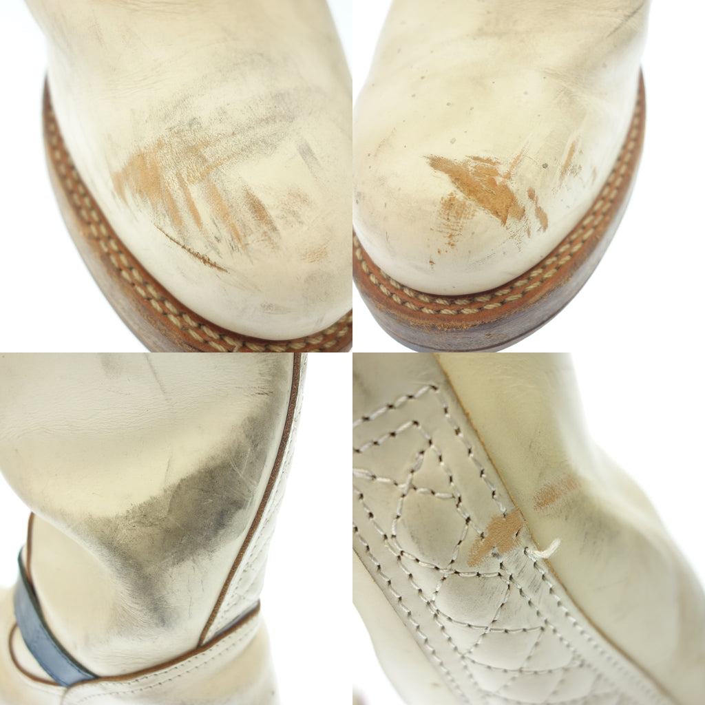 中古◆メイドインジーエムジャパン エンジニアブーツ メンズ ホワイト系 サイズ8.5 MADE IN GM JAPAN【AFC18】