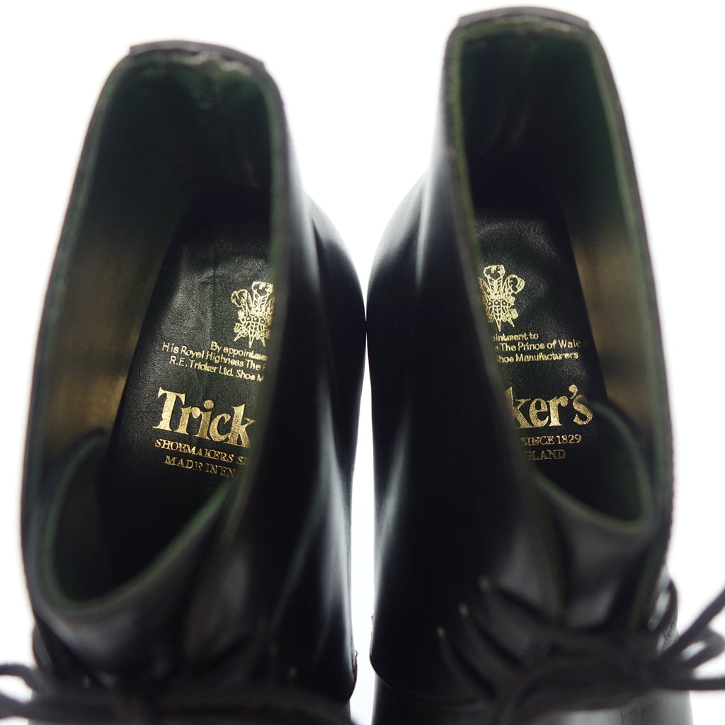 試着程度◆トリッカーズ レザーシューズ チャッカブーツ M7098 ブラック UK6 Tricker’s【LA】