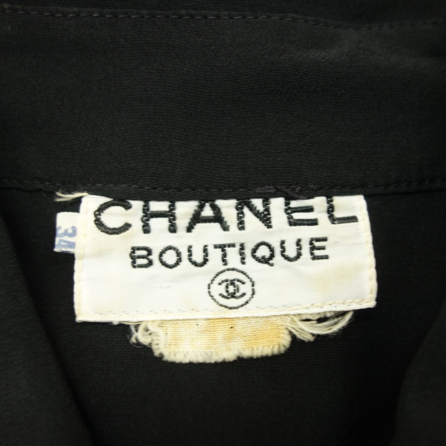 シャネル 長袖シャツ ココボタン レディース ブラック 34 CHANEL【AFB23】【中古】