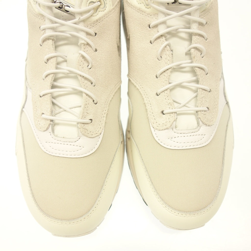 極美品◆ナイキ スニーカー エアマックス 1 プレミアム DZ5317-121 メンズ ホワイト×グレー サイズ27㎝ NIKE AIR MAX 1 PRM【AFC46】