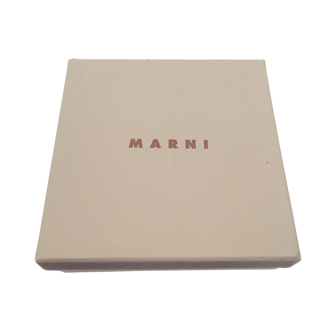美品◆マルニ ネックレス ウッド シルバー金具 ブラウン MARNI【AFI7】