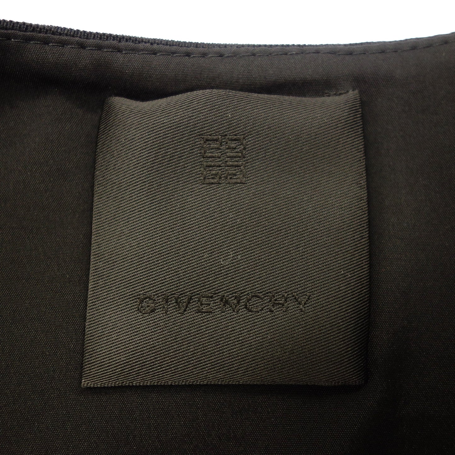 美品◆ジバンシィ ワンピース ペプラム ノースリーブ ロゴジップ BW21CM4ZC9 レディース XS 黒 GIVENCHY【AFB4】