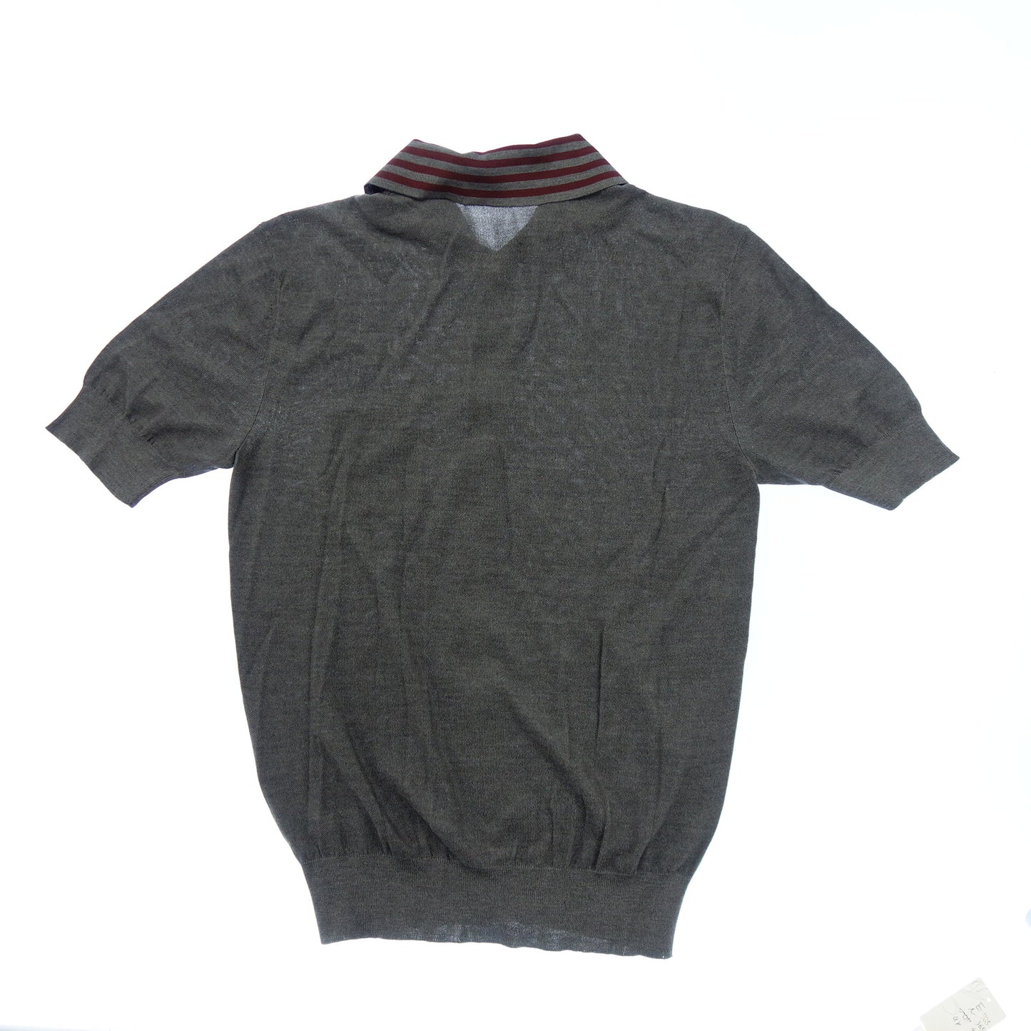 美品◆ドルチェ&ガッバーナ ポロシャツ 襟ライン 46 グレー系 DOLCE & GABBANA【AFB23】【中古】
