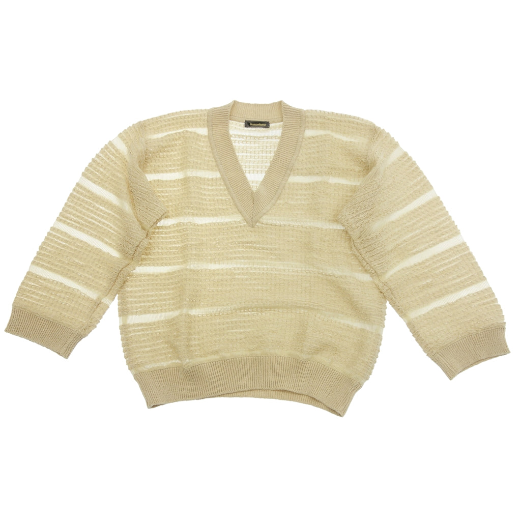 美品◆イッセイミヤケ セーター メンズ ベージュ系 サイズM ISSEYMIYAKE【AFB20】