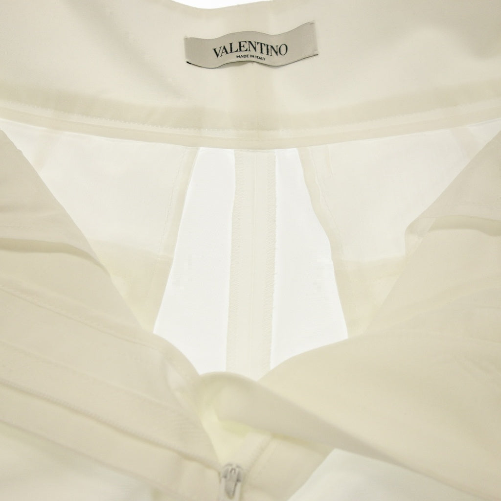 美品◆ヴァレンティノ ルブラン ショートパンツ レディース ホワイト サイズ40 VALENTINO LE BLANC【AFB42】