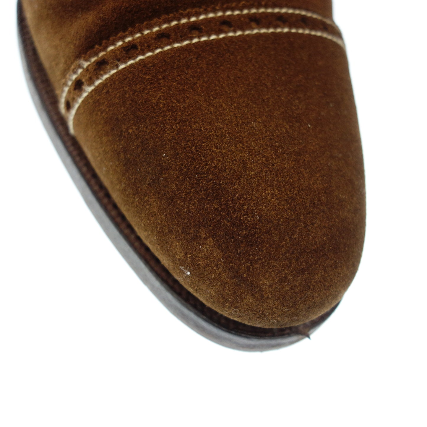美品◆クロケット&ジョーンズ レザーシューズ ハンドグレードライン MELCOMBE 内羽根 スエード メンズ ブラウン系 サイズ7D Crockett&Jones【AFC33】