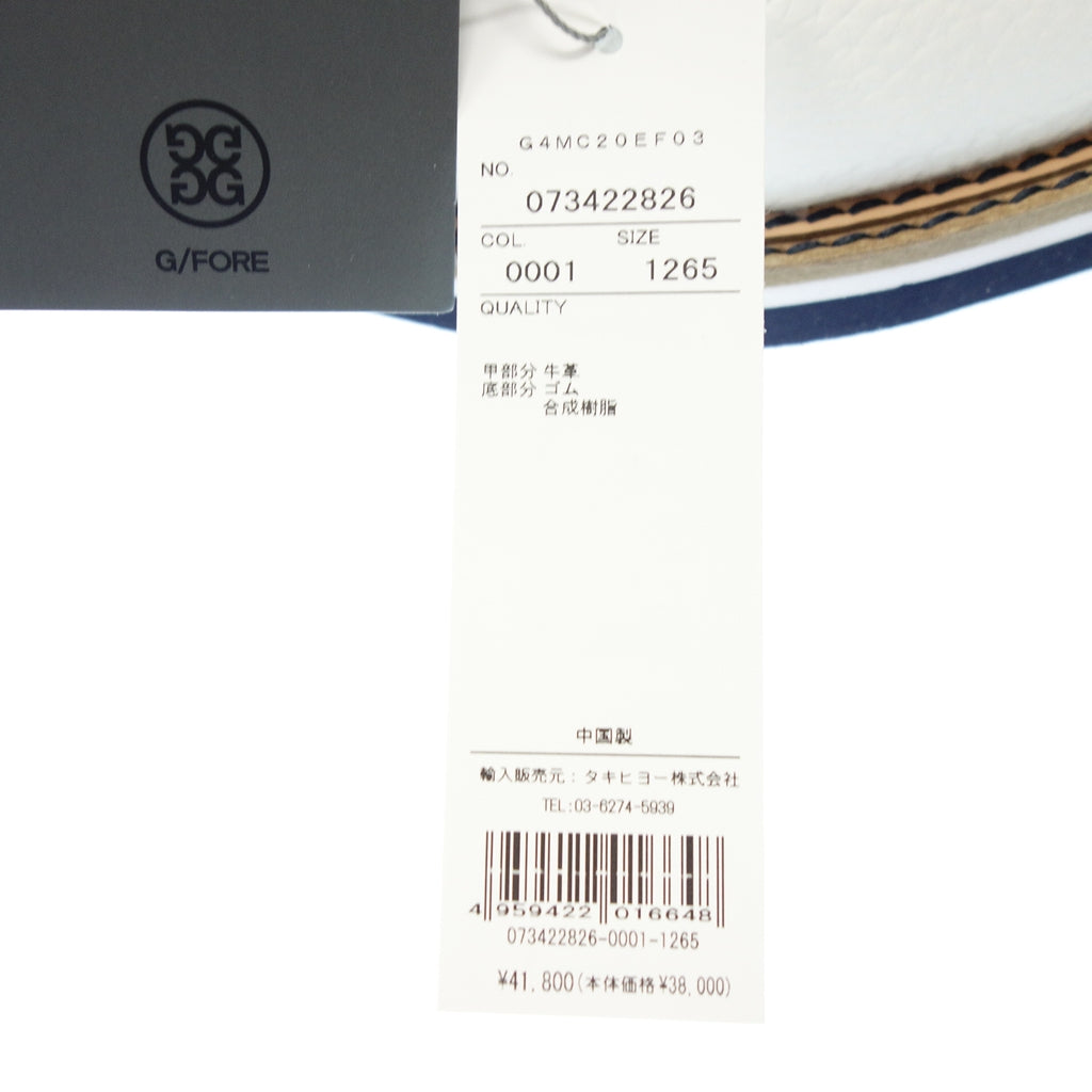 未使用◆ジーフォア ゴルフシューズ G4MC20EF03 メンズ ホワイト ネイビー サイズ26.5cm G/FORE【AFD8】