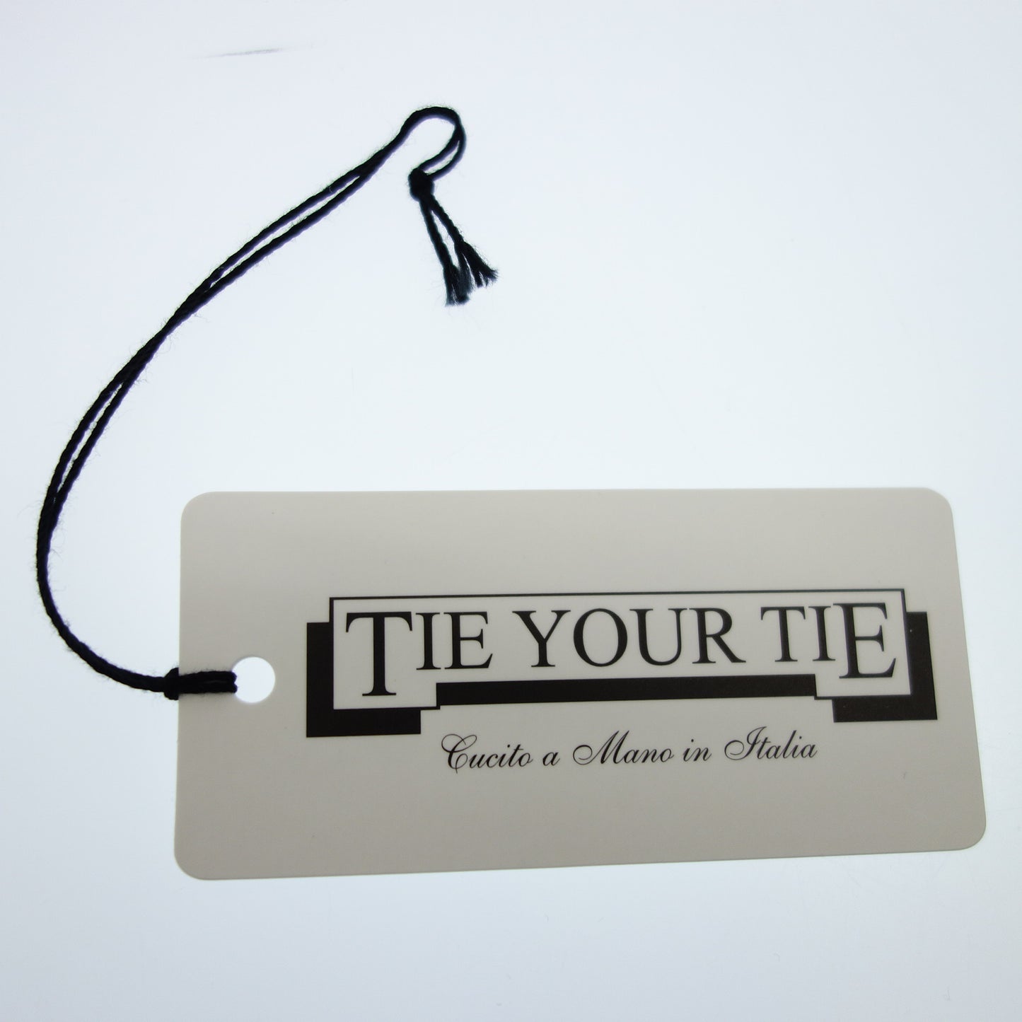 タイユアタイ ネクタイ シルク&コットン イタリア製 メンズ グレー系 TIEYOURTIE【AFI16】【中古】