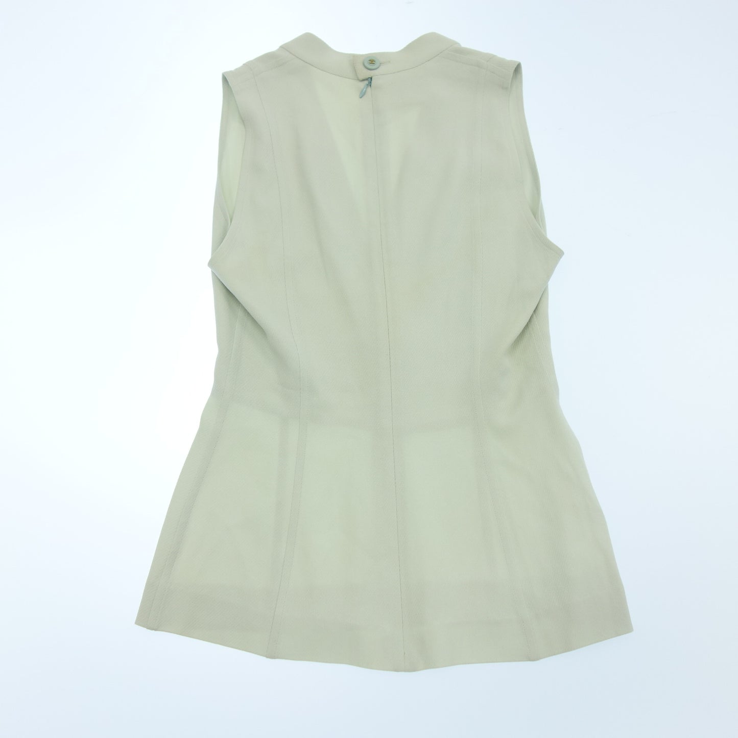 シャネル ノースリーブトップス 94P レディース グリーン系 38 CHANEL【AFB52】【中古】