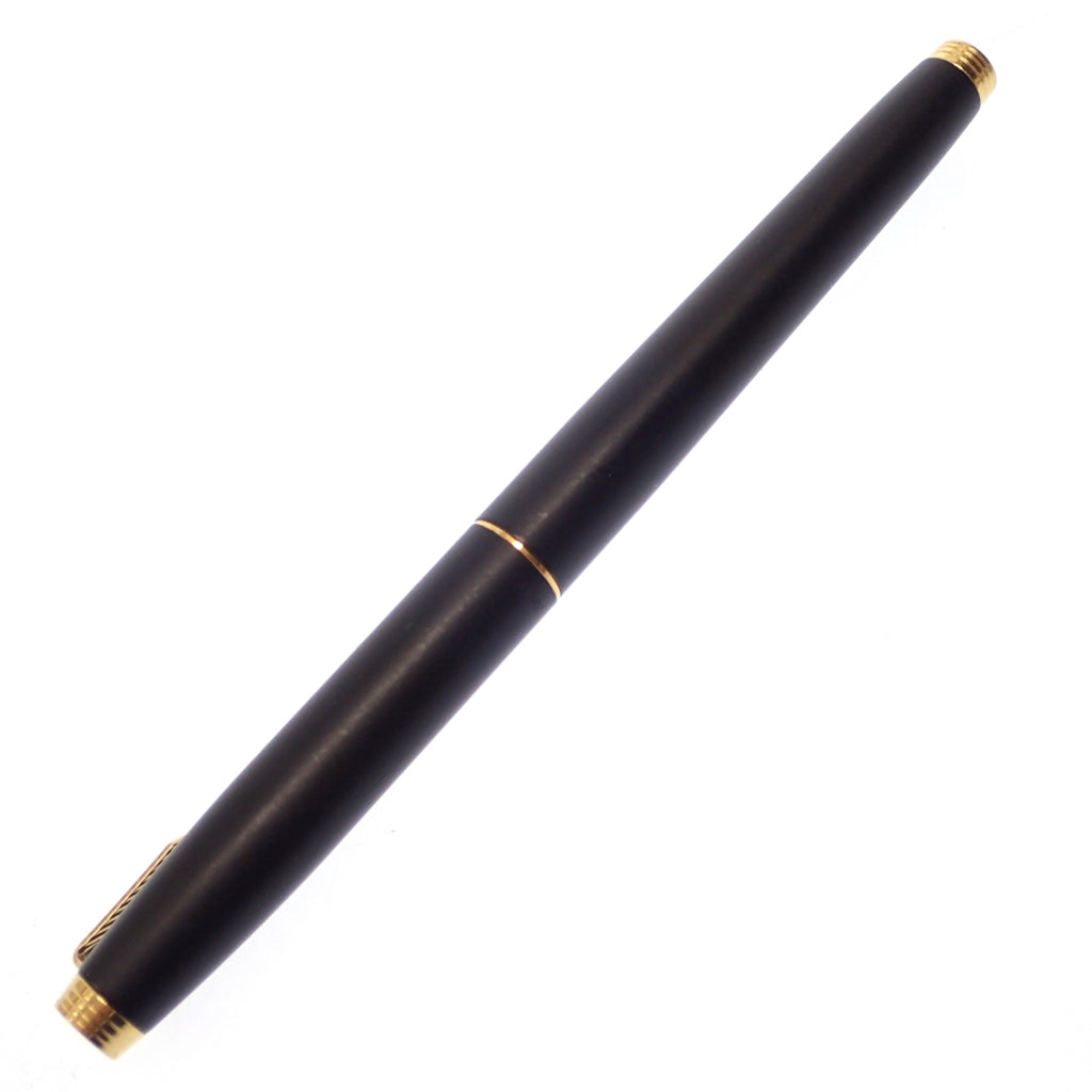 美品◆パーカー 万年筆 ペン先14K585 黒×ゴールド PARKER【AFI9】