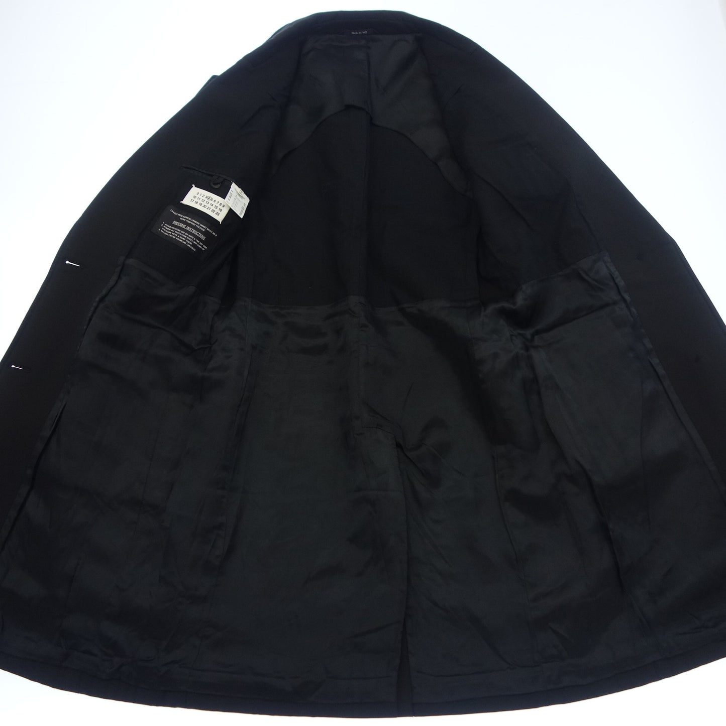メゾンマルジェラ チェスターコート レディース S 黒 Maison Margiela【AFB46】【中古】