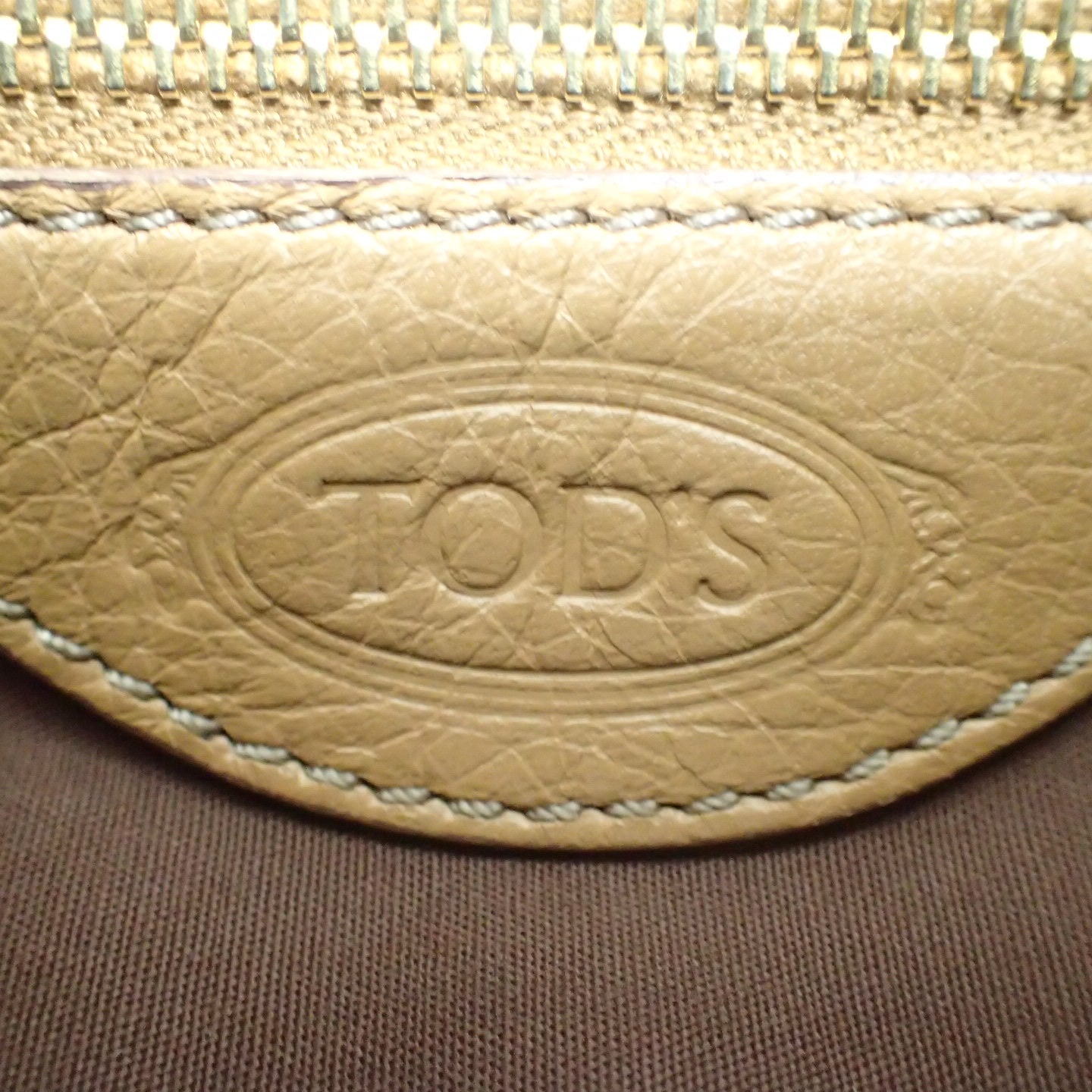 トッズ ハンドバッグ ワンショルダー レザー ゴールド金具 TOD'S【AFE12】【中古】
