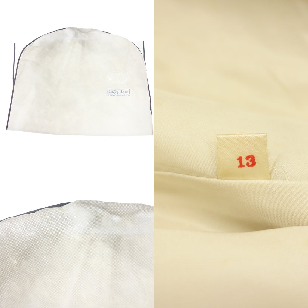 中古◆La Modume ファージャケット サイズ13 ミンク ベージュ系【AFF21】