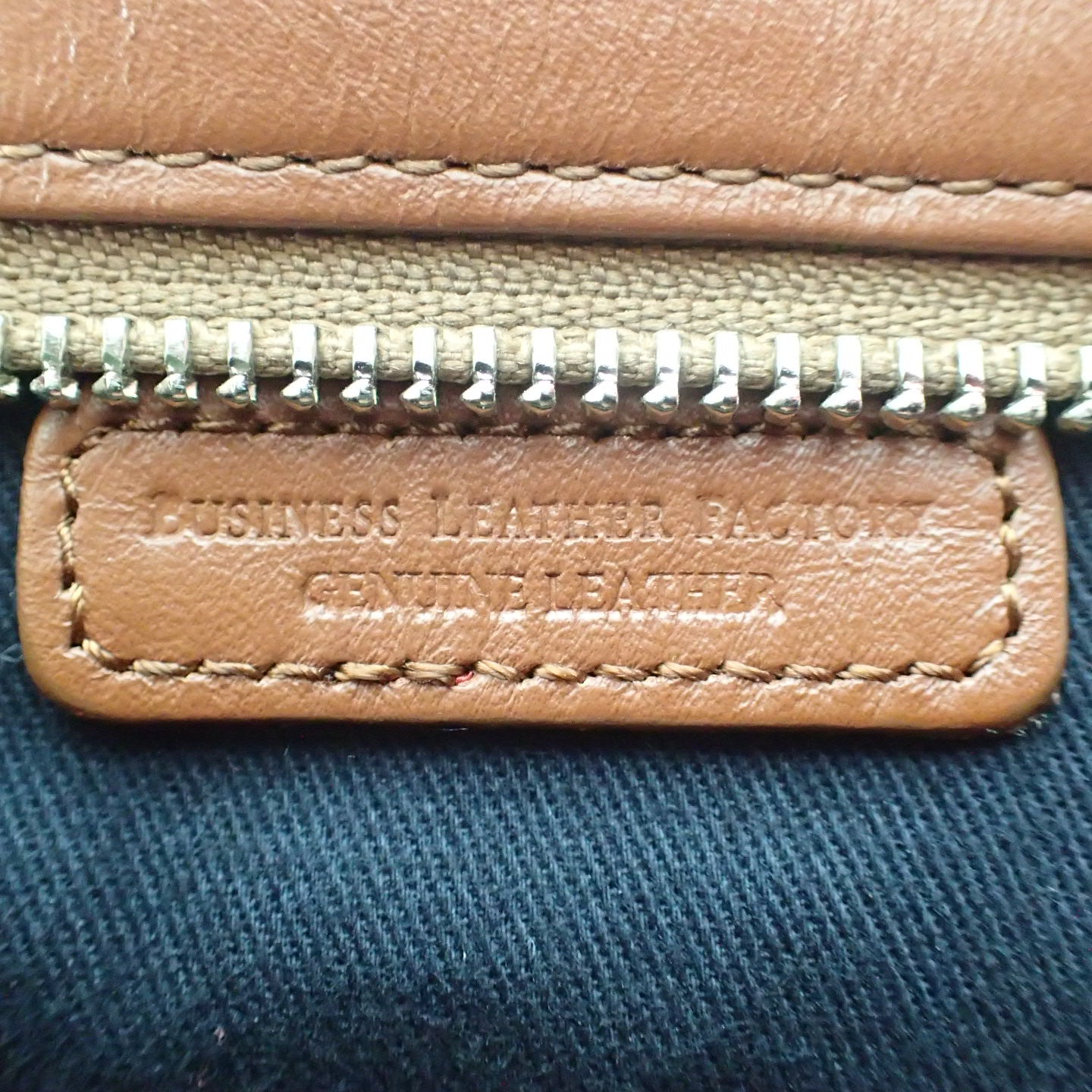 ビジネスレザーファクトリー ビジネスバッ グ トートバッグ ブラウン businessleatherfactory【AFE5】【中古】