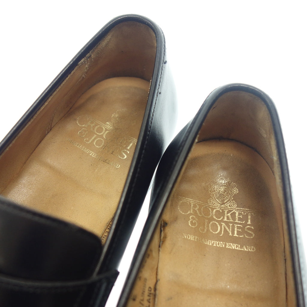 美品◆クロケット&ジョーンズ ローファー 5717 メンズ 6 ブラック Crockett&Jones【LA】