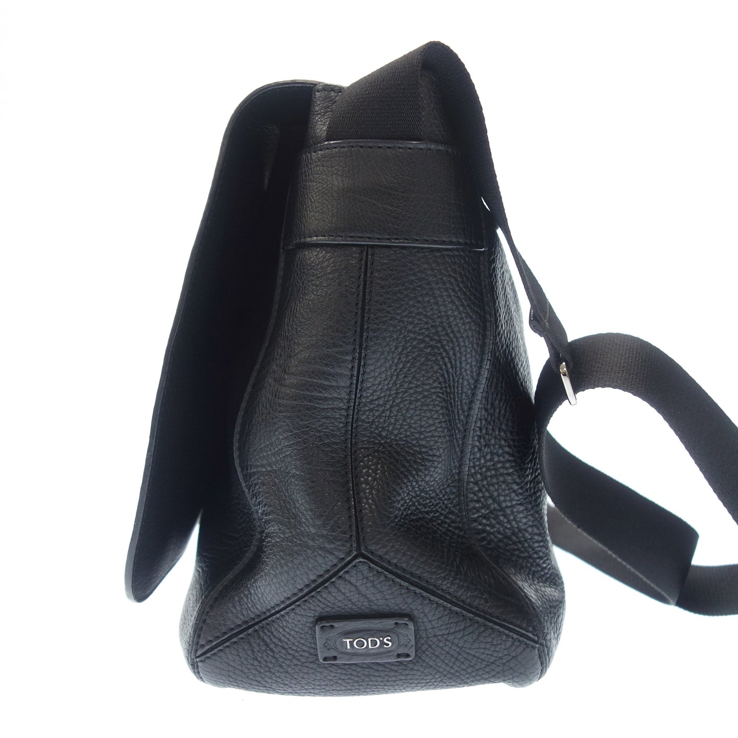 トッズ ショルダーバッグ シボレザー 黒 TOD'S【AFE12】【中古】