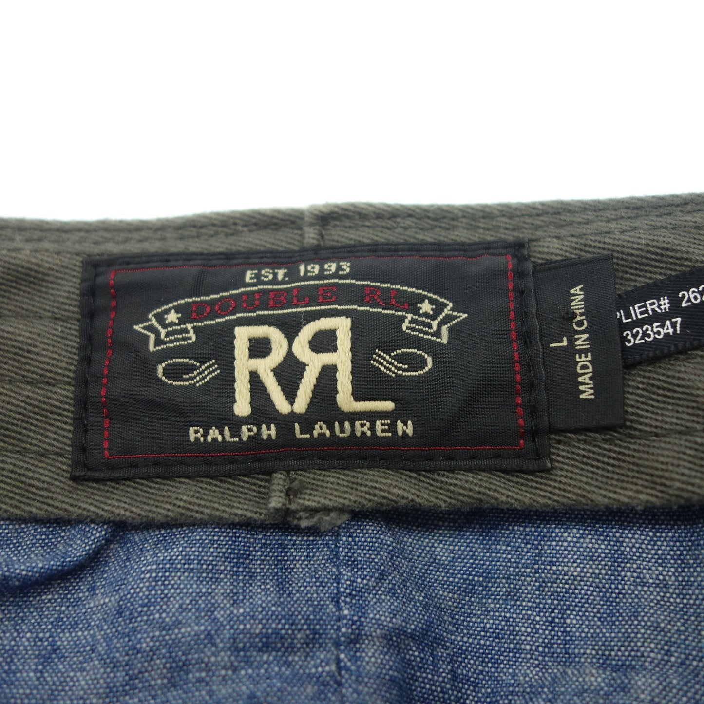ダブルアールエル ラルフローレン キャスケット 麻 綿 ベージュ系 L RRL【AFI23】【中古】