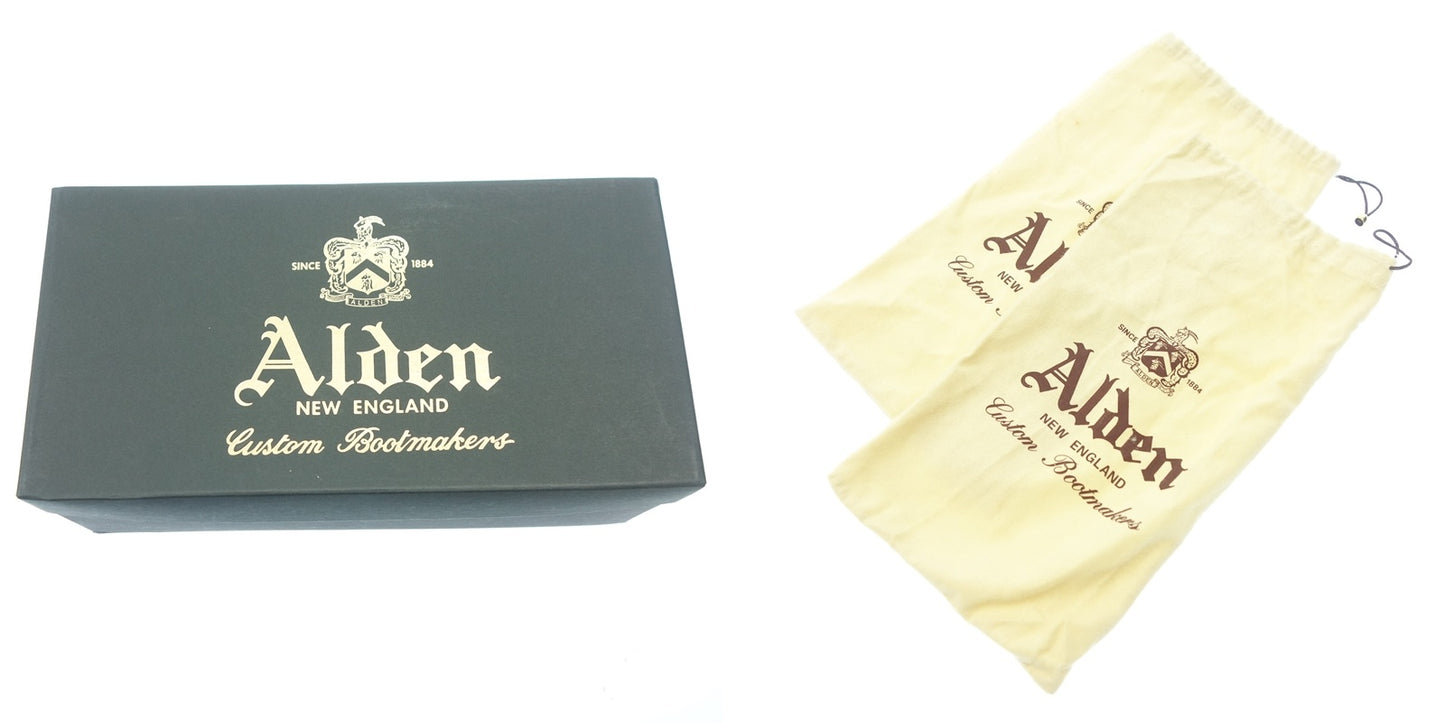 美品◆オールデン レザーシューズ フルブローグ 20982 メンズ ネイビー スエード 7.5 レザーソウル別注 ALDEN【LA】