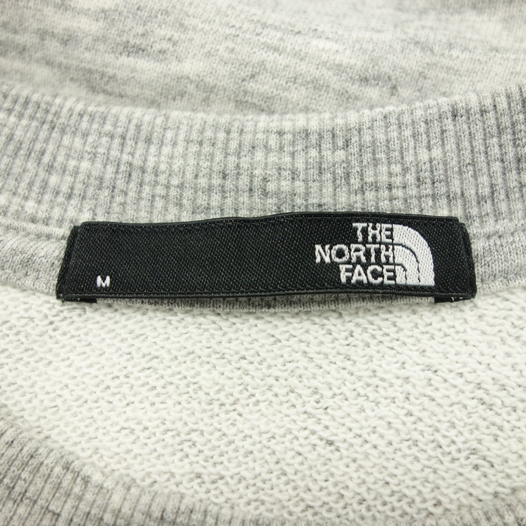 美品◆ザ ノースフェイス スウェット トレーナー フラワーワンポイント メンズ Lサイズ グレー系 THE NORTH FACE【AFB33】