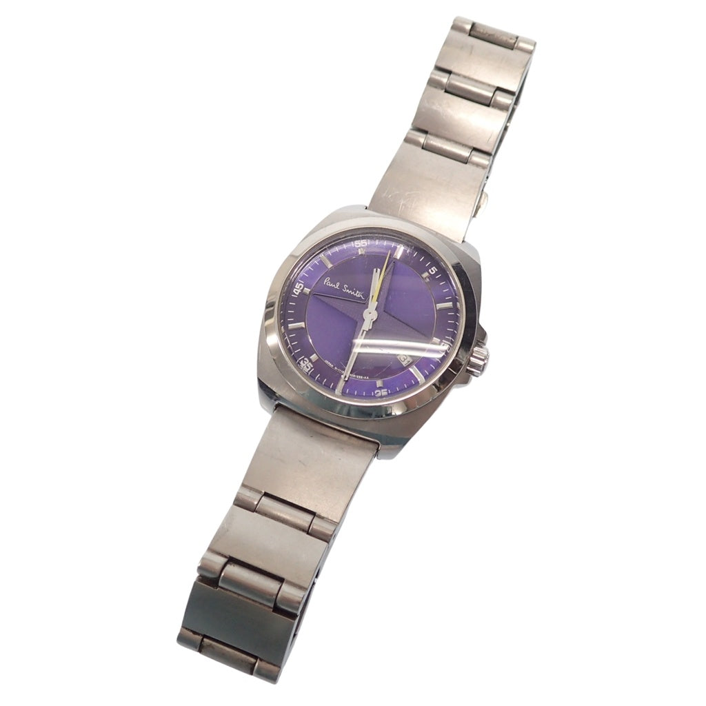 中古◆ポール スミス 腕時計 W.R 10BAR シルバー PAUL SMITH【AFI8】