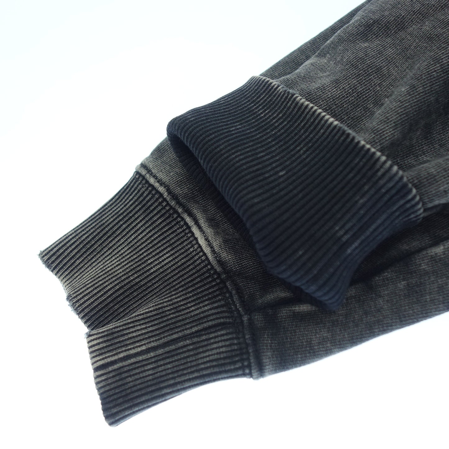 サンローランパリ プルオーバーパーカー スクエアロゴ ダメージ加工 500648 メンズ グレー XS SAINT LAURENT【AFB40】【中古】