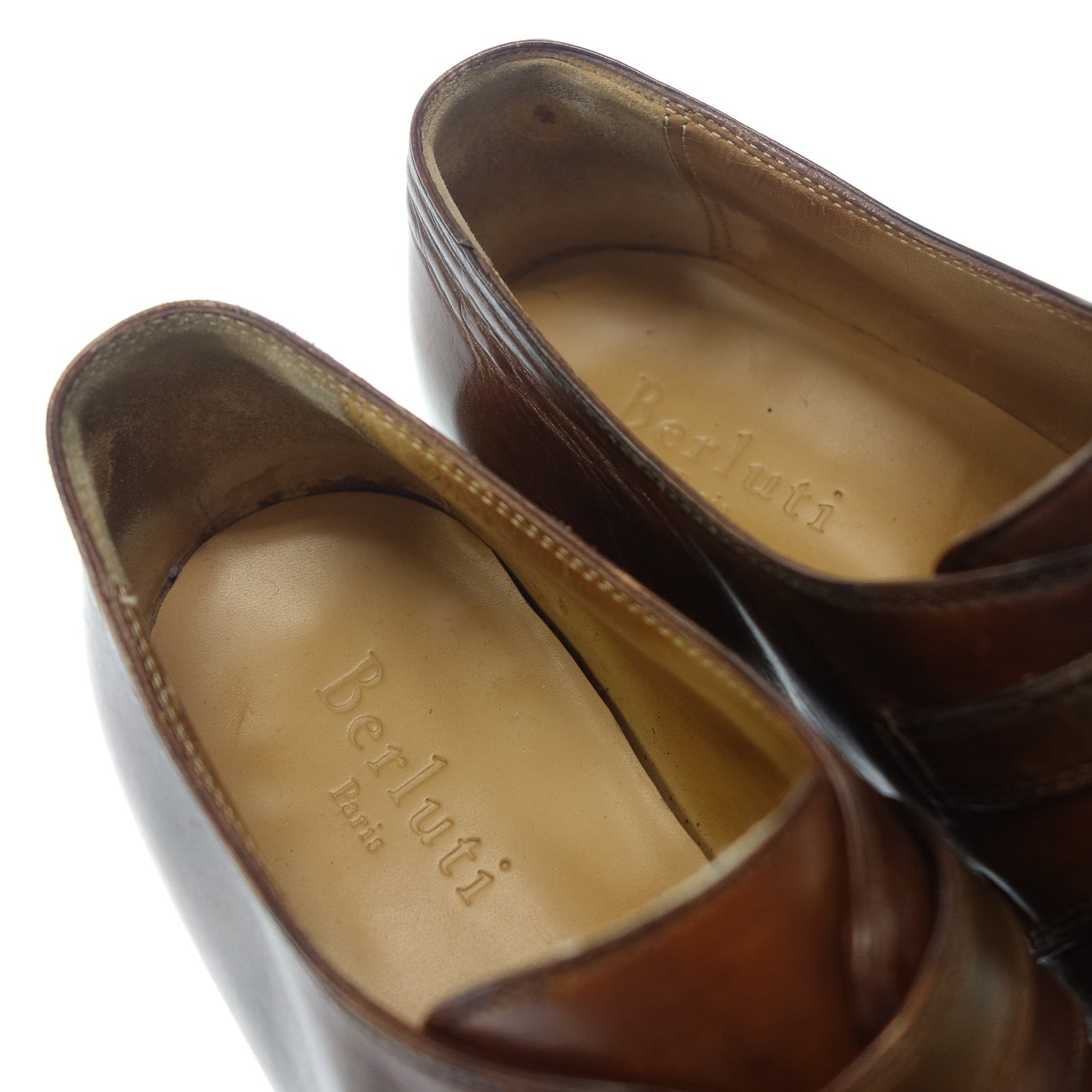ベルルッティ レザーシューズ シングルモンク メンズ サイズ7 茶 Berluti【AFC17】【中古】
