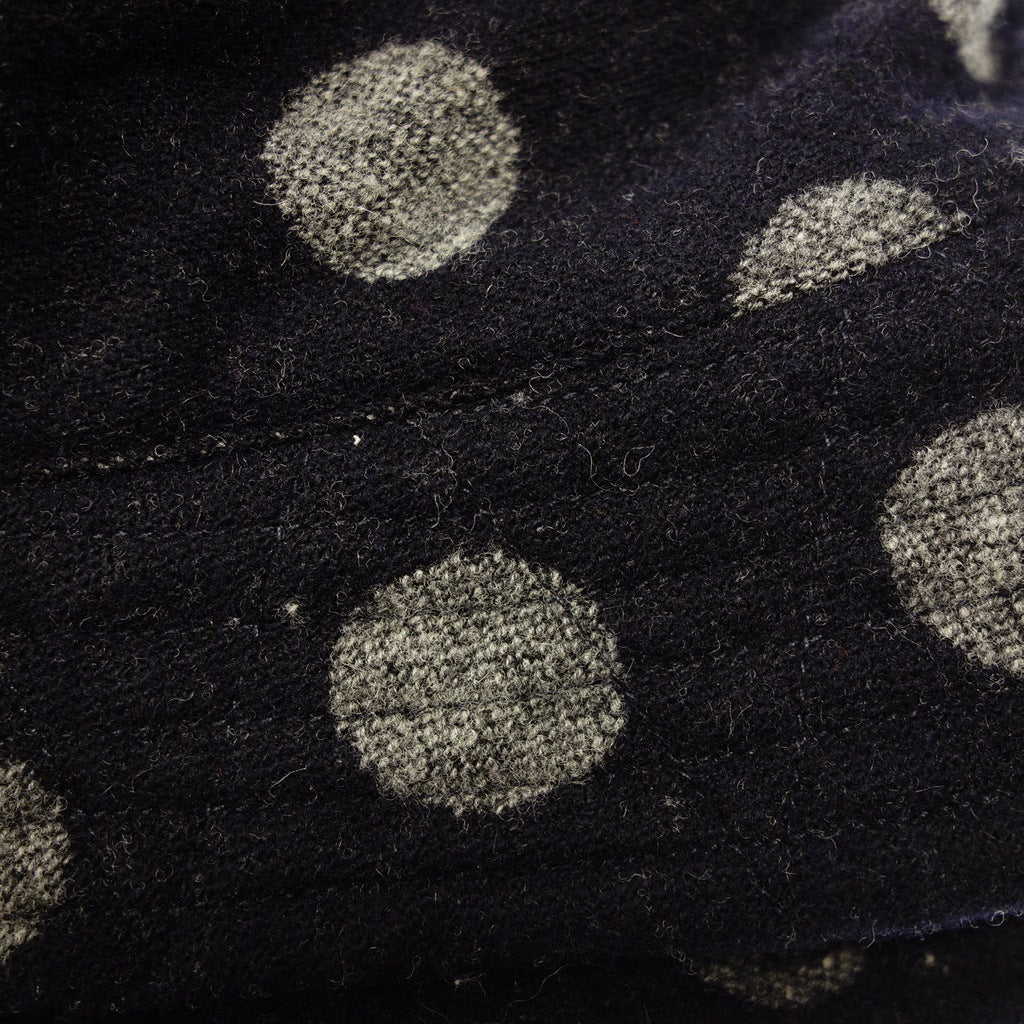 美品◆エンジニアドガーメンツ バケットハット ドット柄 ウール ネイビー×グレー サイズM ENGINEERED GARMENTS【AFI20】