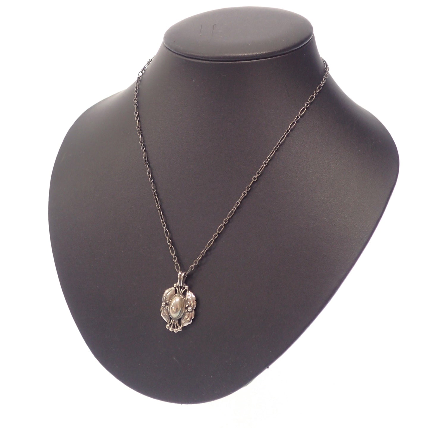 ジョージジェンセン ネックレス ヘリテージ 2000年 イヤーペンダント SV925 シルバー 箱付き Georg Jensen【AFI15】【中古】