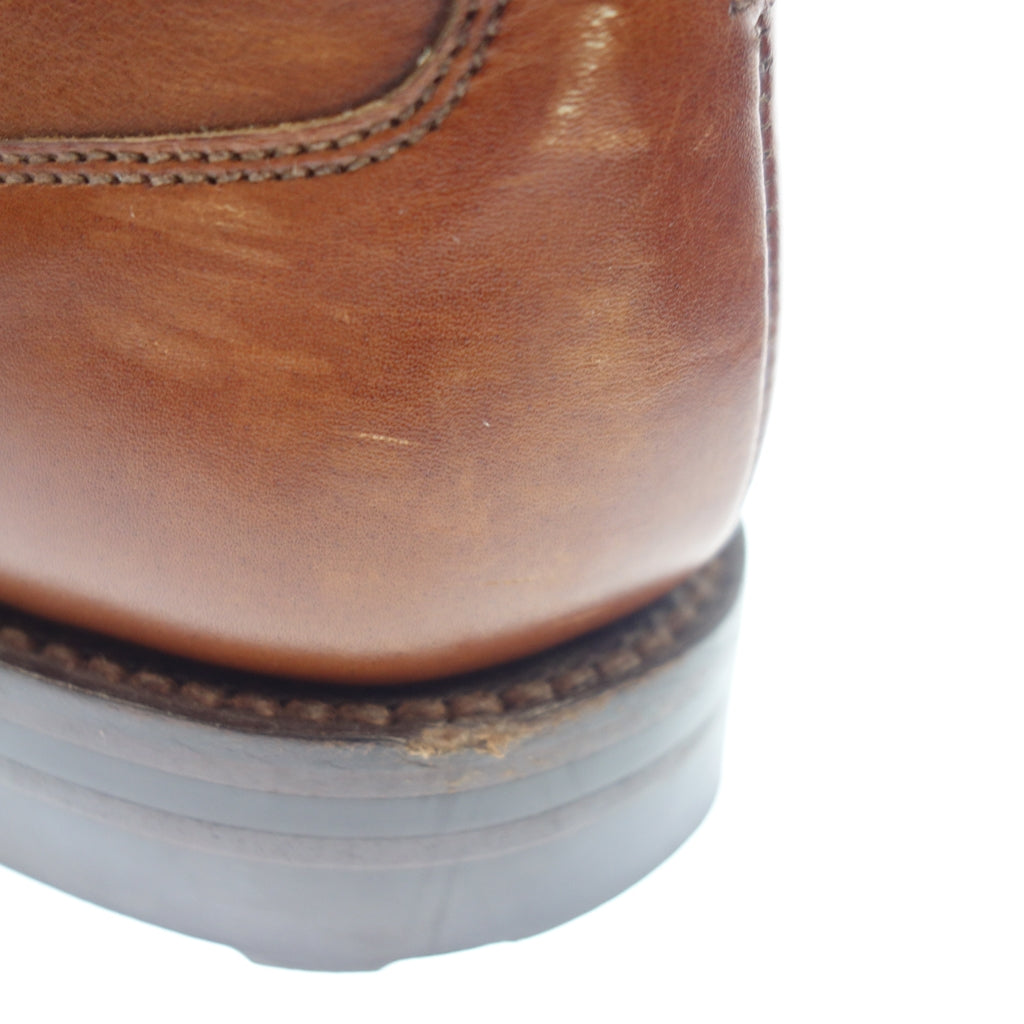 中古◆クロケット&ジョーンズ Uチップ レザーシューズ ウェックスフォード メンズ ブラウン サイズ6E Crockett&Jones WEXFORD【AFC44】